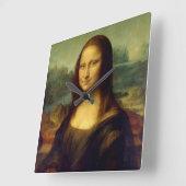 Horloge murale avec Mona Lisa de Da Vinci (Angle)