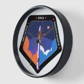 Horloge murale avec patch de mission Spica (Angle)