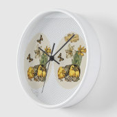 Horloge murale avec poulets (Angle)