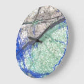 Horloge murale Azurite Malachite (Angle)