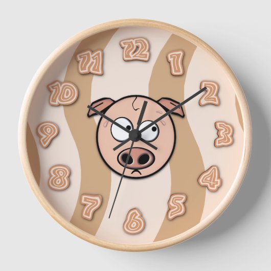 Horloge murale Bacon Time (Recto)