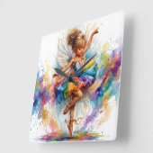 Horloge murale ballerine (Angle)