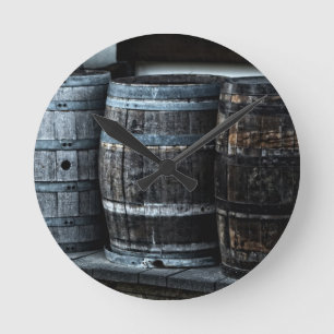 Horloge murale baril