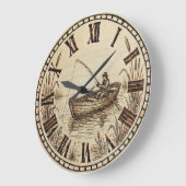 Horloge murale - Bateau de pêche (Angle)