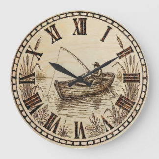 Horloge murale - Bateau de pêche