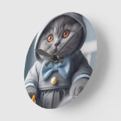 Horloge murale Bébé British Shorthair (Angle)