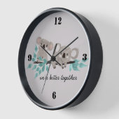 Horloge murale bébé koalas (Angle)