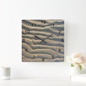 Horloge murale beige plage sableuse (Maison)
