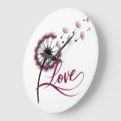 horloge murale belle amour (Angle)