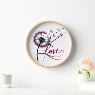 horloge murale belle amour