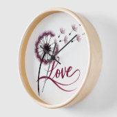 horloge murale belle amour (Angle)