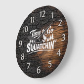 Horloge murale Bigfoot Sasquatch (Angle)