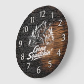 Horloge murale Bigfoot Sasquatch (Angle)