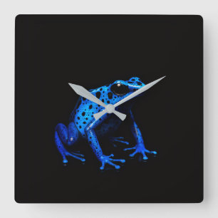 Horloge murale Black 4 Luxe avec grenouille noire