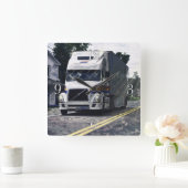 Horloge murale blanche de chauffeurs de camion de (Maison)