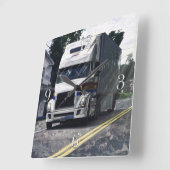 Horloge murale blanche de chauffeurs de camion de (Angle)