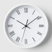 Horloge Murale Blanche de Style Romain (Recto)
