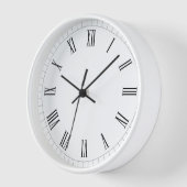 Horloge Murale Blanche de Style Romain (Angle)