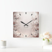 Horloge murale blanche en ivoire (Maison)