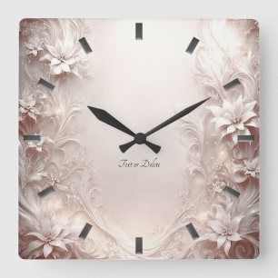 Horloge murale blanche en ivoire