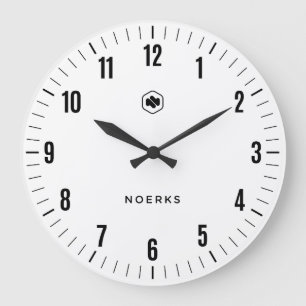 Horloge Murale Blanche Minimaliste