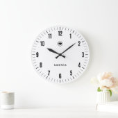 Horloge Murale Blanche Minimaliste (Maison)