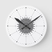 Horloge murale blanche minimaliste sans nombre (Recto)