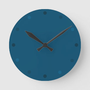 Horloge murale bleu azur moderne