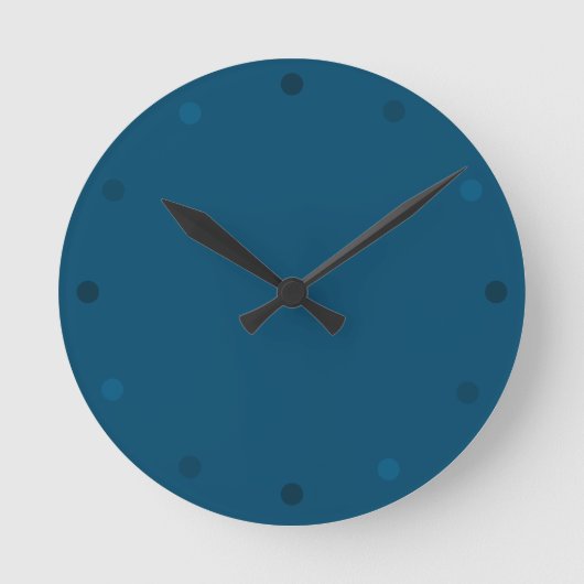 Horloge murale bleu azur moderne (Recto)
