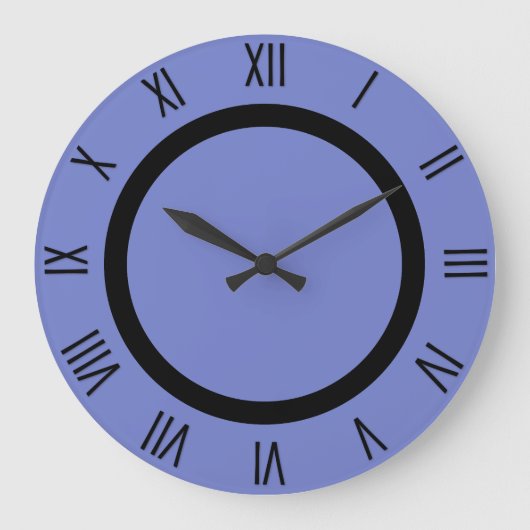 Horloge murale bleu pervenche (Recto)