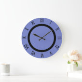 Horloge murale bleu pervenche (Maison)