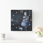 Horloge murale bleue (Maison)