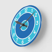 horloge murale bleue (Angle)