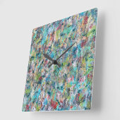 Horloge murale bleue (Angle)