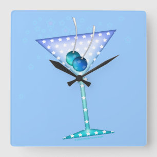 HORLOGE MURALE BLEUE DE MARTINI