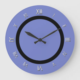 Horloge murale bleue du périphérique