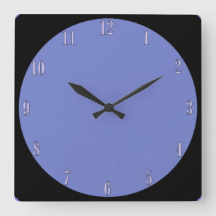 Horloge murale bleue du périphérique