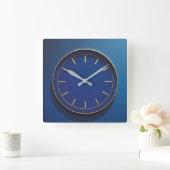 Horloge murale bleue moderniste (Maison)