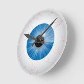 Horloge murale Bleue OEil Bleu (Angle)