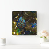 Horloge murale bleue victorienne (Maison)