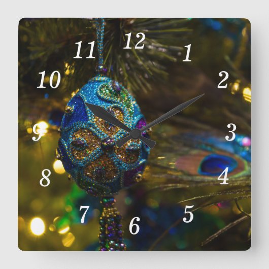 Horloge murale bleue victorienne (Recto)