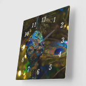 Horloge murale bleue victorienne (Angle)