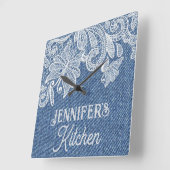 Horloge murale Blue Jean Kitchen (Angle)