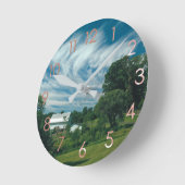 Horloge murale Blue Sky Homestead (Angle)