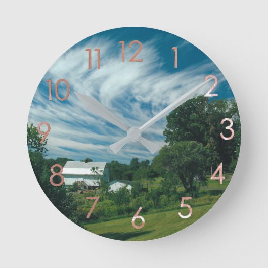 Horloge murale Blue Sky Homestead (Recto)