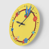 Horloge murale Boho Bluebird (Angle)