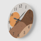 Horloge murale Boho Sun Desert (Angle)