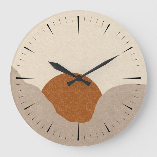Horloge murale Boho Sun Desert (Recto)