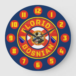 Horloge murale bosniaque américaine de Floride