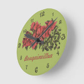 Horloge murale Bougainvillea (Angle)